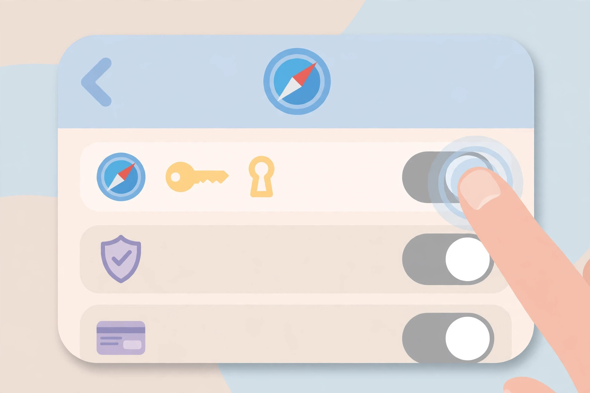 iPhone Settings showing the Autofill and Passwords screen with the Suggest Strong Passwords toggle turned off