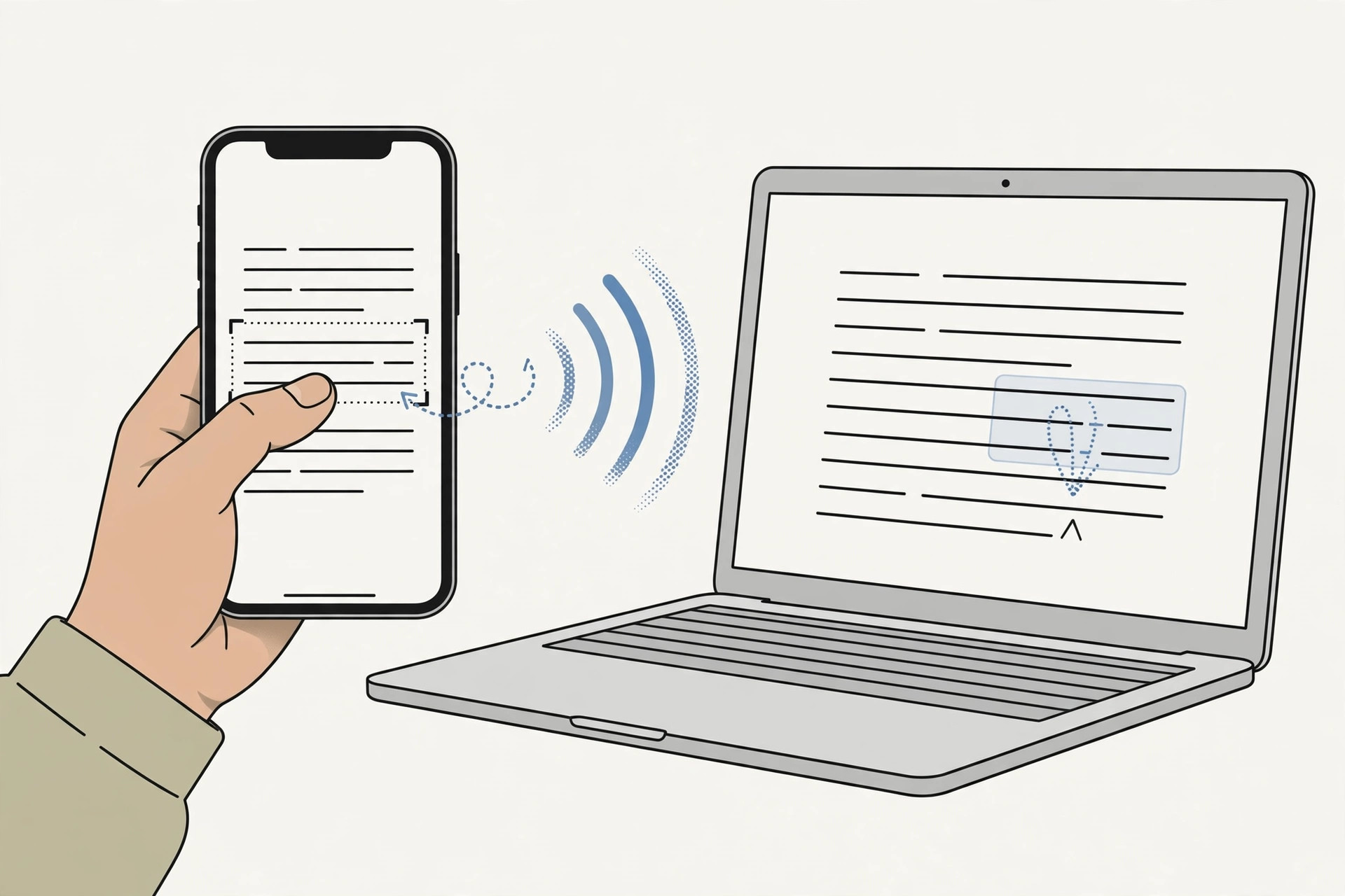 iPhone and Mac side by side demonstrating Universal Clipboard copy and paste