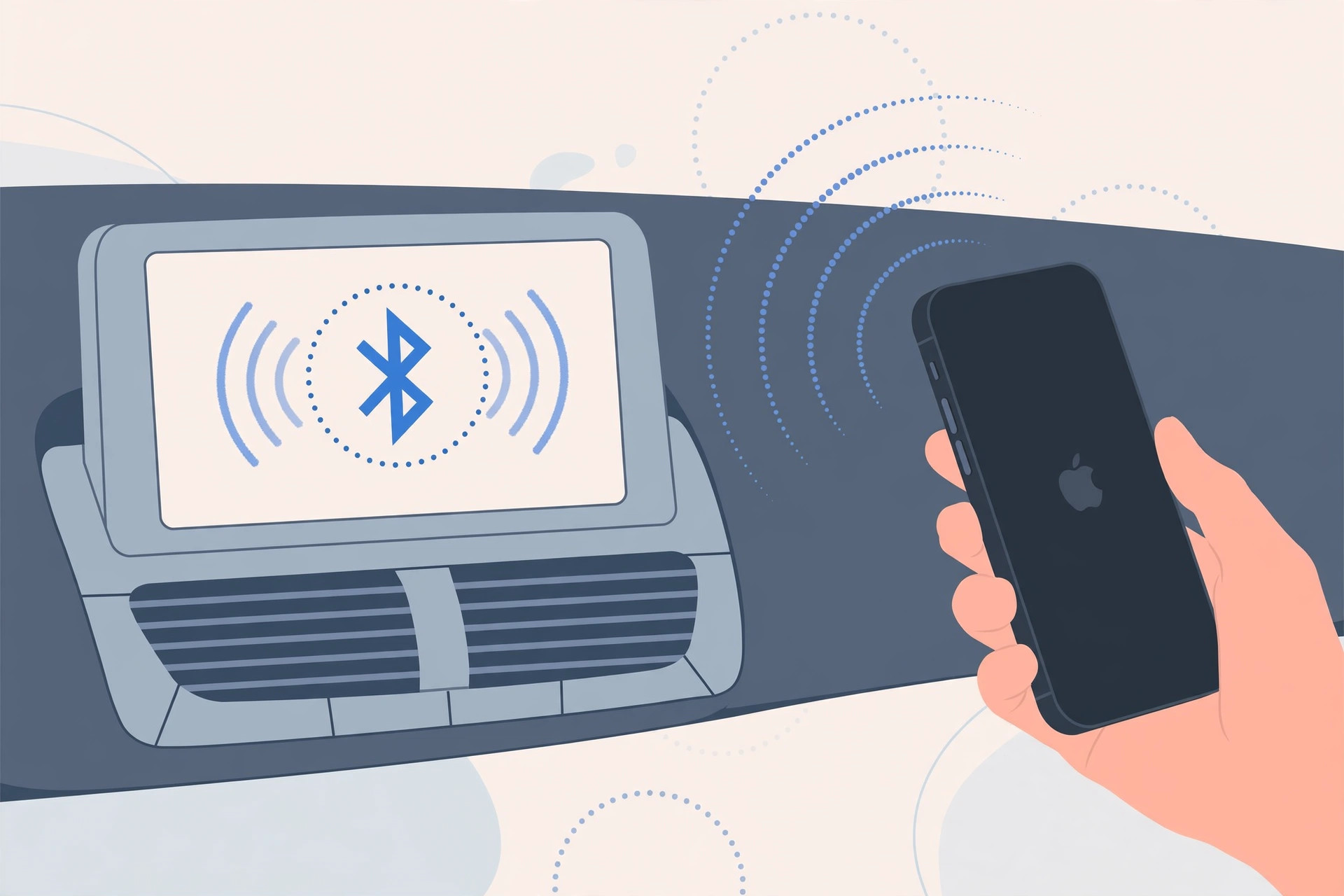 iPhone Bluetooth settings showing the Forget This Device option for a car head unit