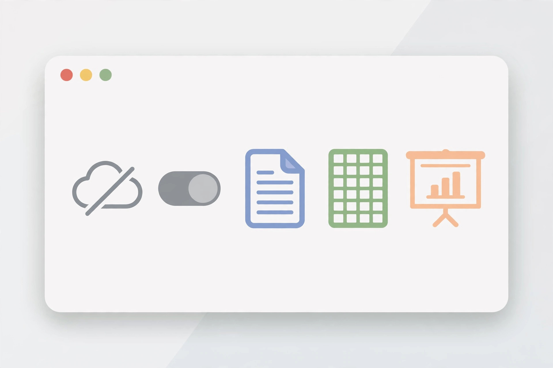 Mac iCloud Drive settings showing per-app sync toggles for Pages, Numbers and Keynote