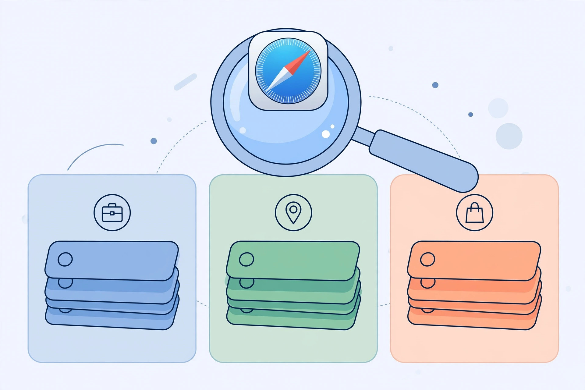 Organizing and searching Safari tabs on iPhone